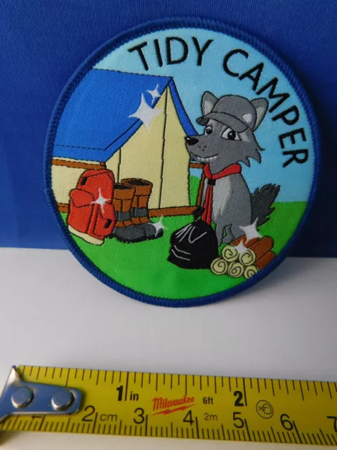 Boy Scouts Canada Patch Award Badge Tidy Camper Wolf Cubs Beavers