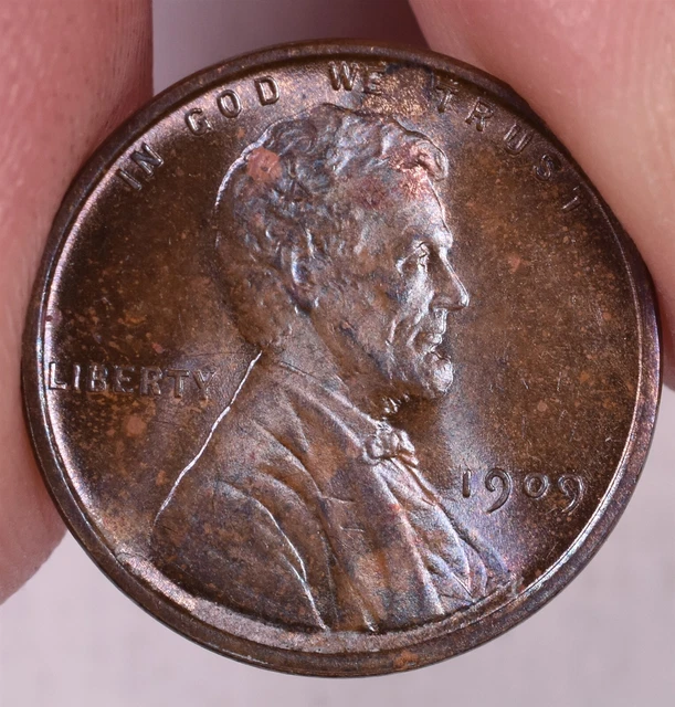1909 VDB Lincoln Wheat Penny Cent - BU