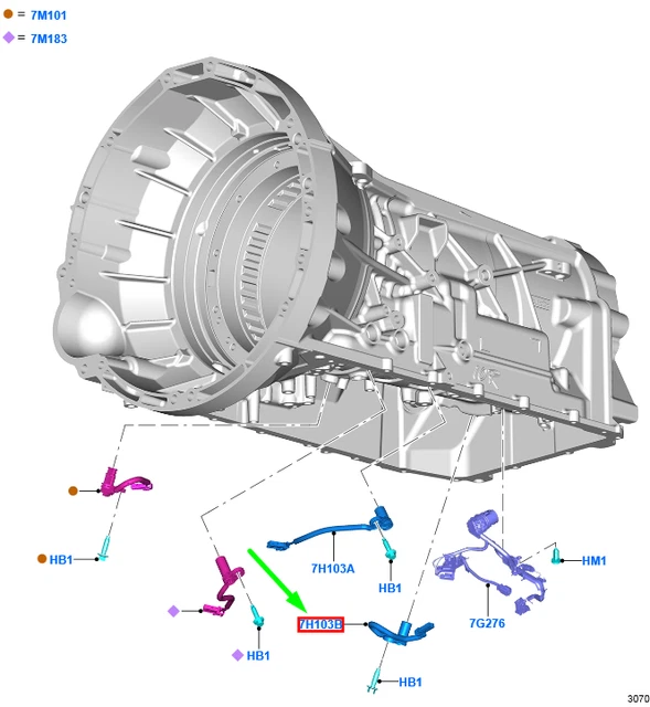FORD RANGER T6 MK1 Output Shaft Speed Sensor L1MP7H103AA 2350526 NEW