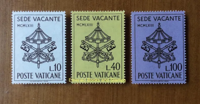 EBS Vatican City Città del Vaticano 1963 John XXIII Sede Vacante 362-4 MNH**