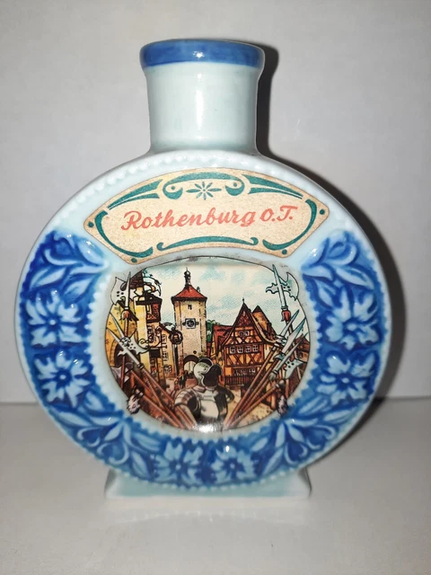 VTG Grassl's Gebirgs-Enzian Porcelain GERMAN LIQUOR BOTTLE Flask BAVARIA