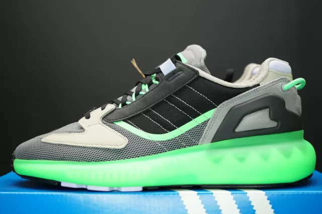 adidas ZX 5K Boost grau schreiend grüne Schuhe GV7701 verschiedene Größen neu OG DS