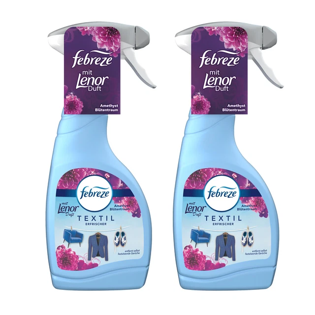 Lot De 3 Febreze Textile Orchidée Dorée 500ml - Parfum Lenor - Neuf