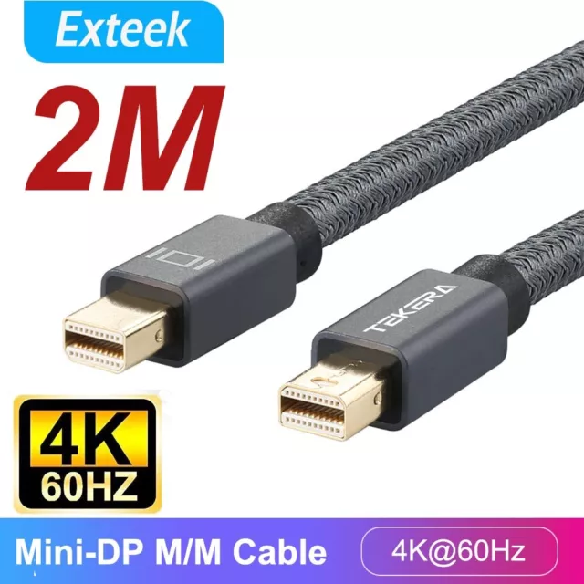 4K@60Hz Mini Display Port DP Male to Male Cable for MacBook Pro Air Thunderbolt