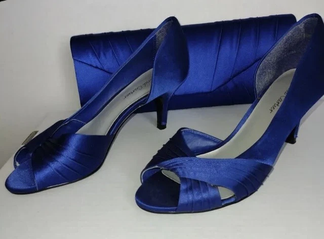 Royal blue shoes deals and matching bag