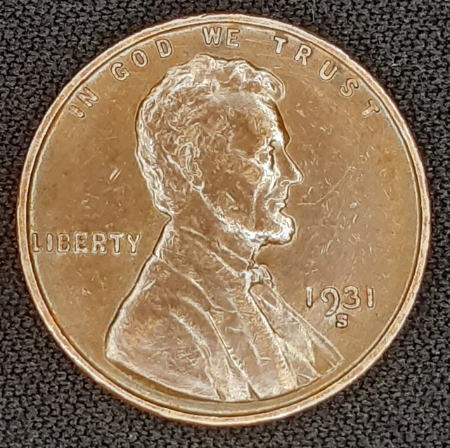 1931 S Lincoln Wheat Penny, Rare Key Date 