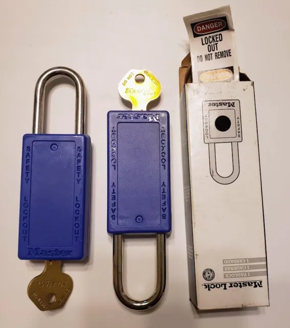 Two New Master Lock Lockout/Tagout Locks 1-1/2IN (38MM)  Shackles