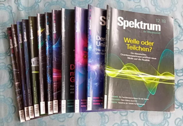 Spektrum der Wissenschaft Jahrgang 01/2018 - 12/2018 komplett 2018 guter Zustand