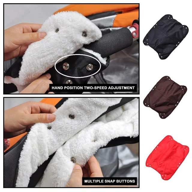 Cochecito de cochecito de cochecito de bebé más cálido de invierno impermeable Reino Unido guantes sin dedos C7J5