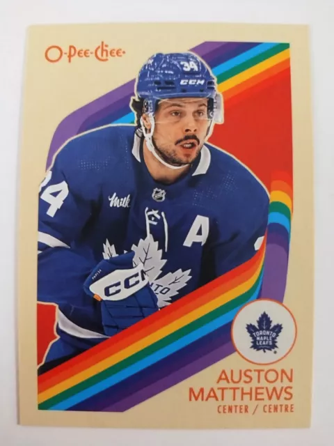 2023-24 O-Pee-Chee OPC Auston Matthews Retro #101 - Toronto Maple Leafs Center