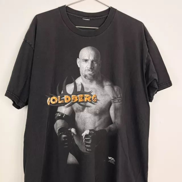 Vintage Goldberg T Shirt Black XL WCW Wrestling WWF