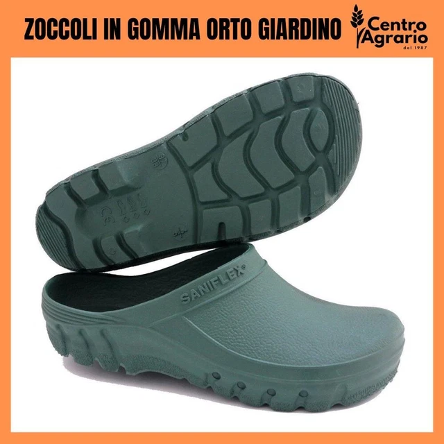 ZOCCOLI SANITARI CIABATTE in gomma o pvc sabot uomo donna per giardino e orto EUR 19 90 PicClick IT