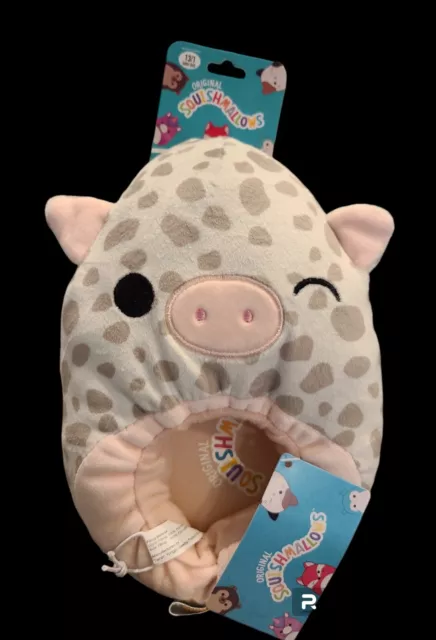 Squishmallows Rosie the Pig Slippers Kids Size 13/1 New With Tags Kellytoy