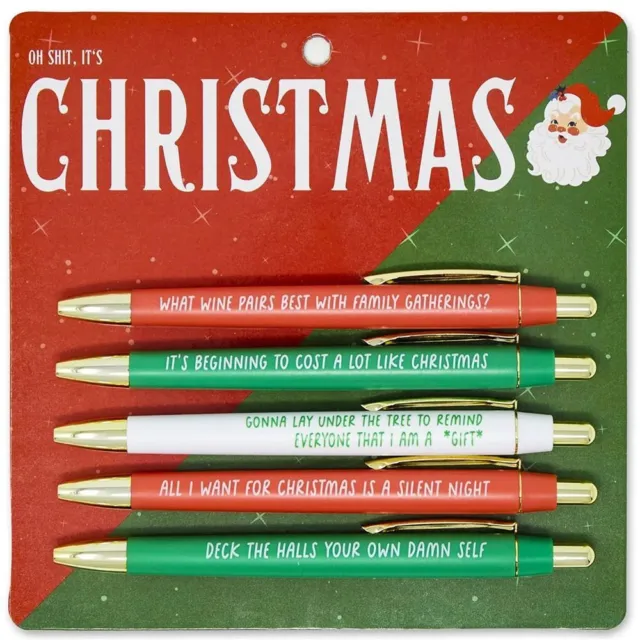 pen Christmas Describing Mentality Office Ballpoint Pen Funny Pens Glitter  Pen
