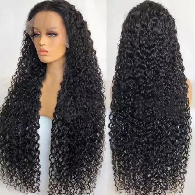 Deep Wave Wig Loose Curly Lace Front Wig Black Brazilian Curly Wigs For Women