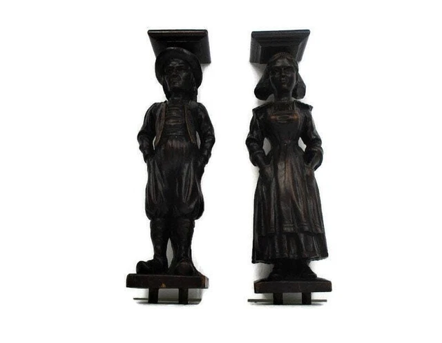 French breton Pair Corbels Hand Carved Wood Panels Architectural reclaimed Peasa