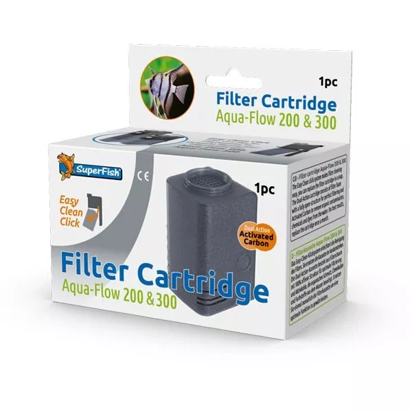 Superfish Filter Cartridge Aqua-Flow 200/300 - 1 cartouche de charbon