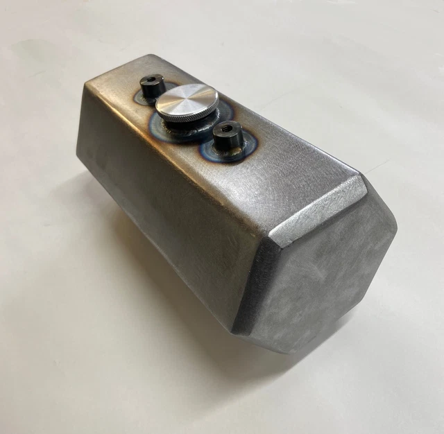 USA MADE BEVELED Hexagon Center Fill Oil Tank For Harley Chopper Bobber