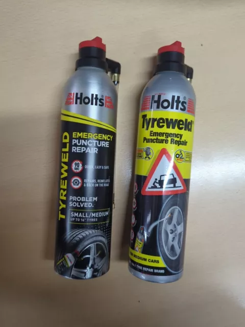 X2 Tyreweld Emergency Tyre Weld Puncture Repair Inflate Sealant Foam  2 x 400ml