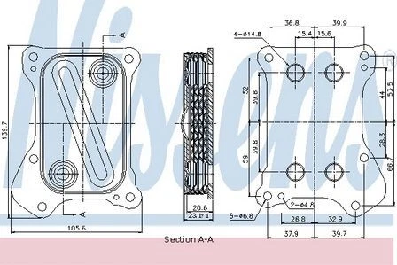 Radiatore olio DERALE 16 passaggi con ventola elettrica AN-06