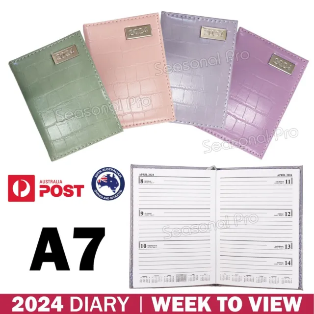 2024 Mini Pocket Size Diary Week To View School Work Office Planner Journal AU