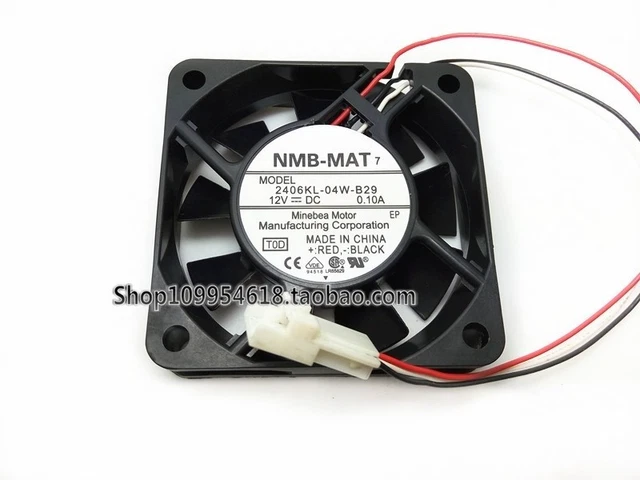 USED NMB-MAT NMB 2406KL-05W-B19 6015 24V 0.05A 6cm 3lines Frequency Cooling Fan