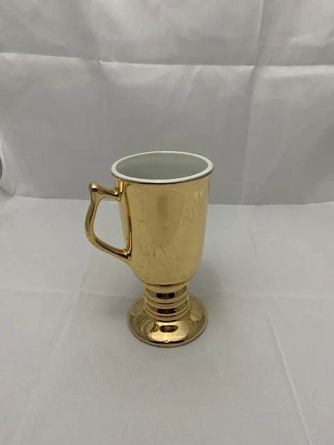 VINTAGE HALL GOLDEN Glo 22k Gold Irish Coffee Mug, #1273, Made in 1940s ...