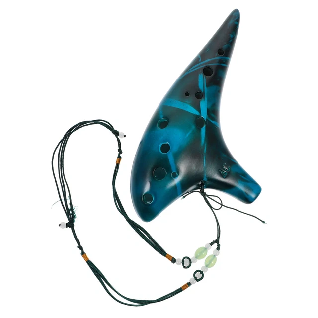 Musica strumento tradizionale 12 fori Ocarina pratica durevole