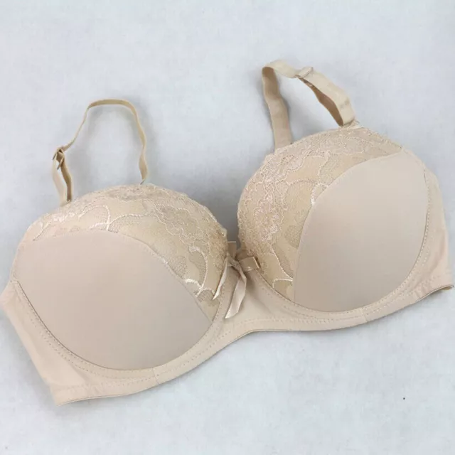 UK Size Sexy Lace Full Cup Bra Padded Push Up Multiway Strapless Underwired Bra 2