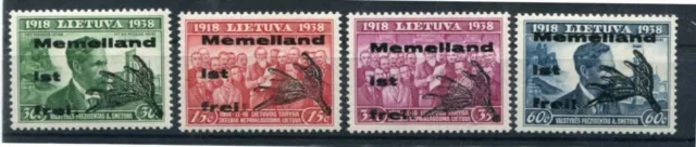 Memel MEMELLAND ist FREI I-IV/I SATZ OD. EINZELWERTE LUXUS**MNH POSTFRISCH(M0392