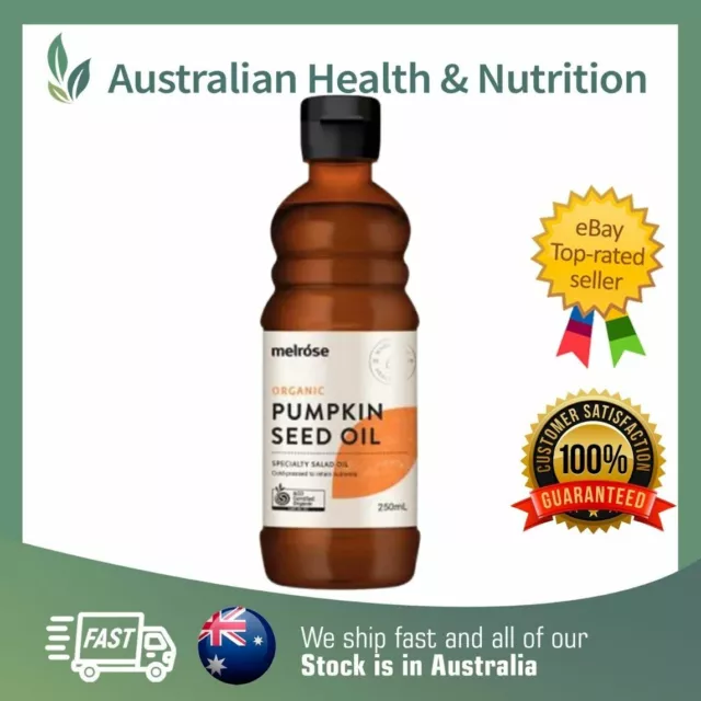 Melrose Organic Pumpkin Seed Oil 250Ml + Free Same Day Shipping