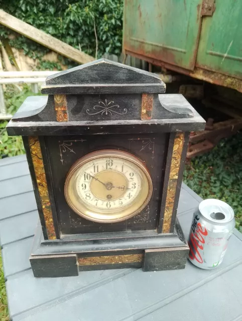 HAC? Wooden Mantle Clock for Spares/Repairs Sold as Seen