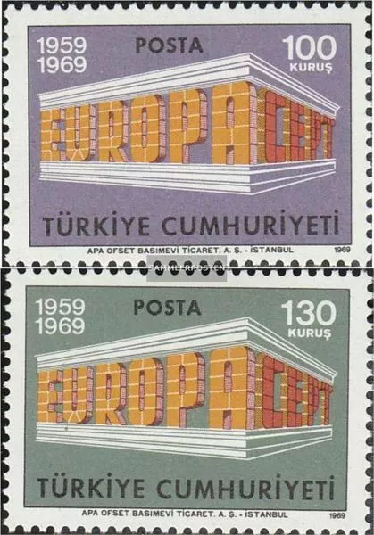 Turkey 2124-2125 (complete issue) unmounted mint / never hinged 1969 Europe