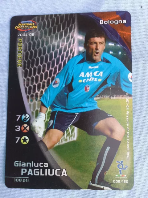 Gianluca Pagliuca Foil Football Champions 2004-05 Bologna #005/150