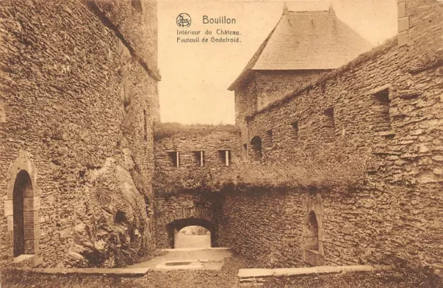 BOUILLON - Intérieur du Château -  Fauteuil de Godefroid