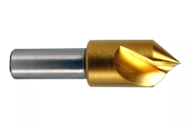 3/4" x 82° One Flute Countersink, TiN Coated Cobalt, 1/2" Shank Melin Tool USA