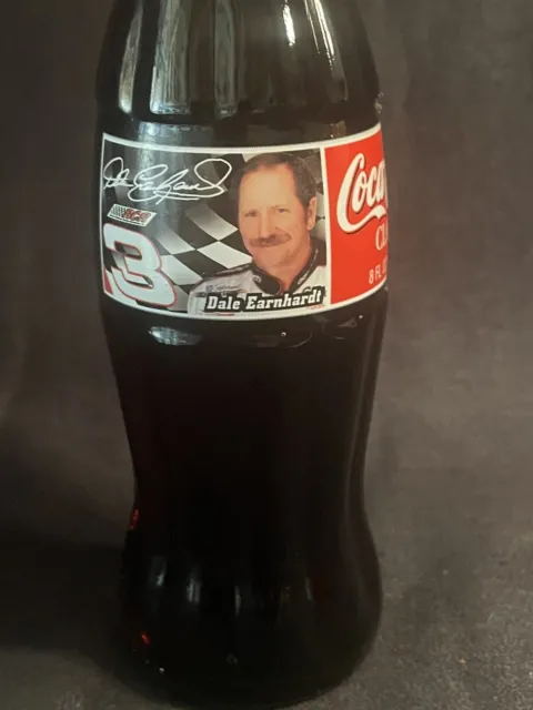 Coca Cola Classic Dale  Earnhardt #3 8oz Commemorable Bottle 1996 FULL