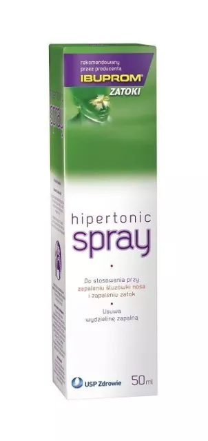 IBUPROM ZATOKI HIPERTONIC SPRAY 50 ml / für Erwachsene und Kinder ab 3 Jahren