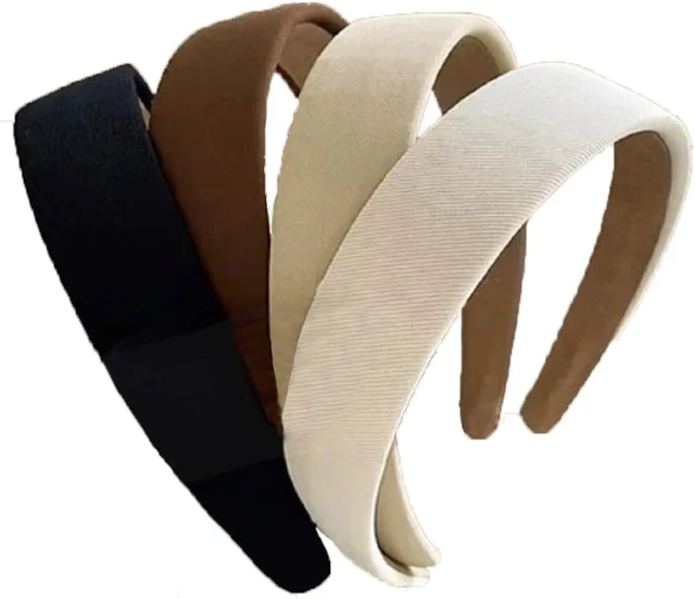 Cerchietti Per Capelli Donna - Set 4 Pezzi Larghi Antiscivolo, Stile Vintage Con Nodo - Foto 2