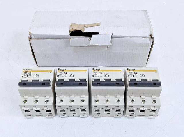Merlin Gerin C45N / C63 / 11672 multi9 Miniature Circuit Breaker (Lot of 4 pcs) Merlin Gerin C45N / C63 / 11672 multi9 Miniature Circuit Breaker (Lot of 4 pcs)