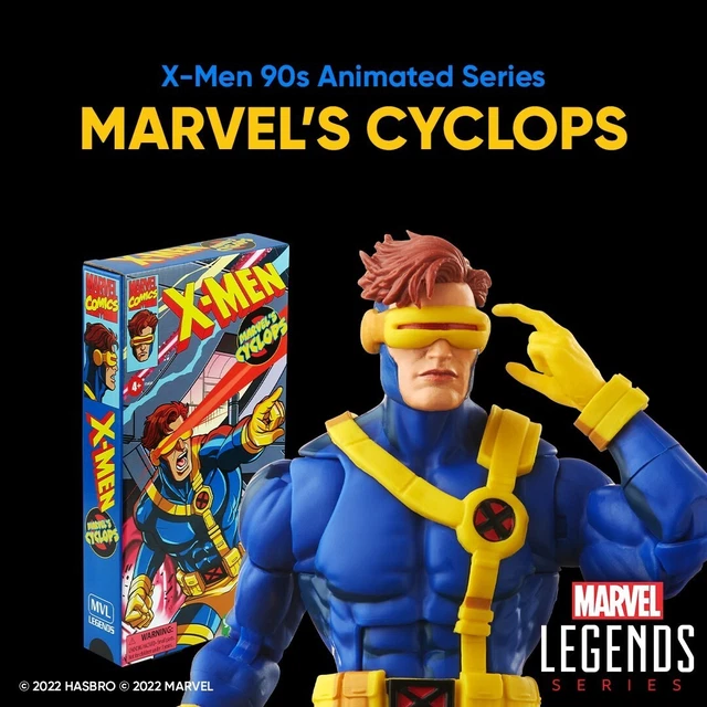 HASBRO MARVEL LEGENDS 90s X-Men Animated Series Cyclops VHS 6" Action ...