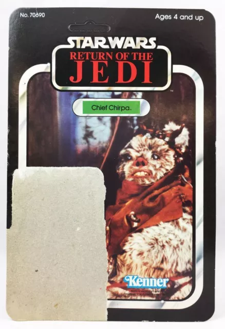 Star Wars ROTJ 1983 - Kenner 65back - Chief Chirpa (Card Back)