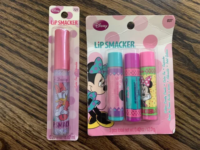 *Lot x2* BONNE BELL Lip Smacker DISNEY Collection MINNIE MOUSE 037 - DAISY 727