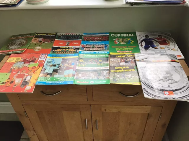 11 Different Charity/Community Shield Football Programmes