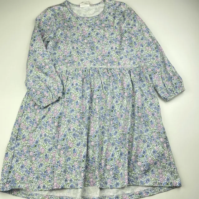 Girls size 7, Cotton On, floral cotton long sleeve dress, GUC