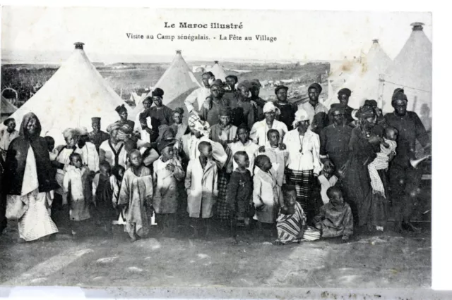 La Fete Au Village ,  Senegalais   Au Maroc Cpa Postcard 394