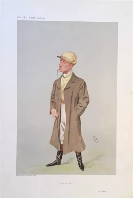 Original Vanity Fair Print 1906 ‘Top Of The List’  - Jockeys