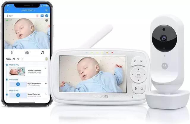 MOTOROLA EASE44CONNECT Video Baby Monitor 4" LCD Night Vision & Cable
