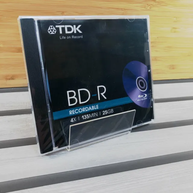 TDK BD-R 4x 25GB Blu-ray Disc Juwel Case Single 3
