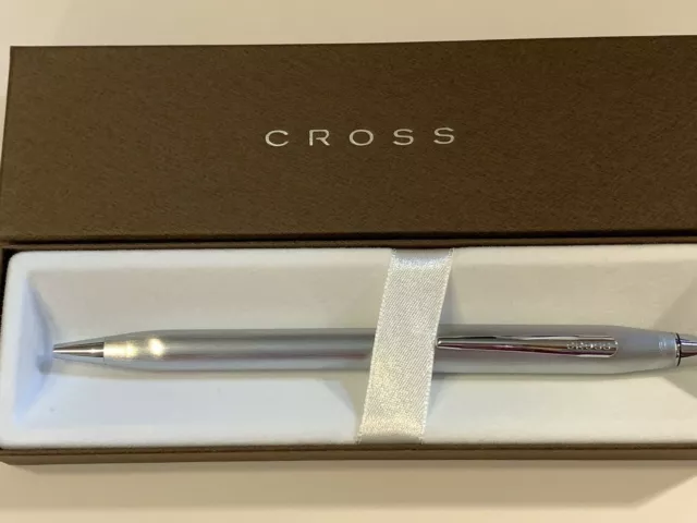 Cross Century II Brushed Chrome  Ballpoint Pen New In Box At0082wg-116